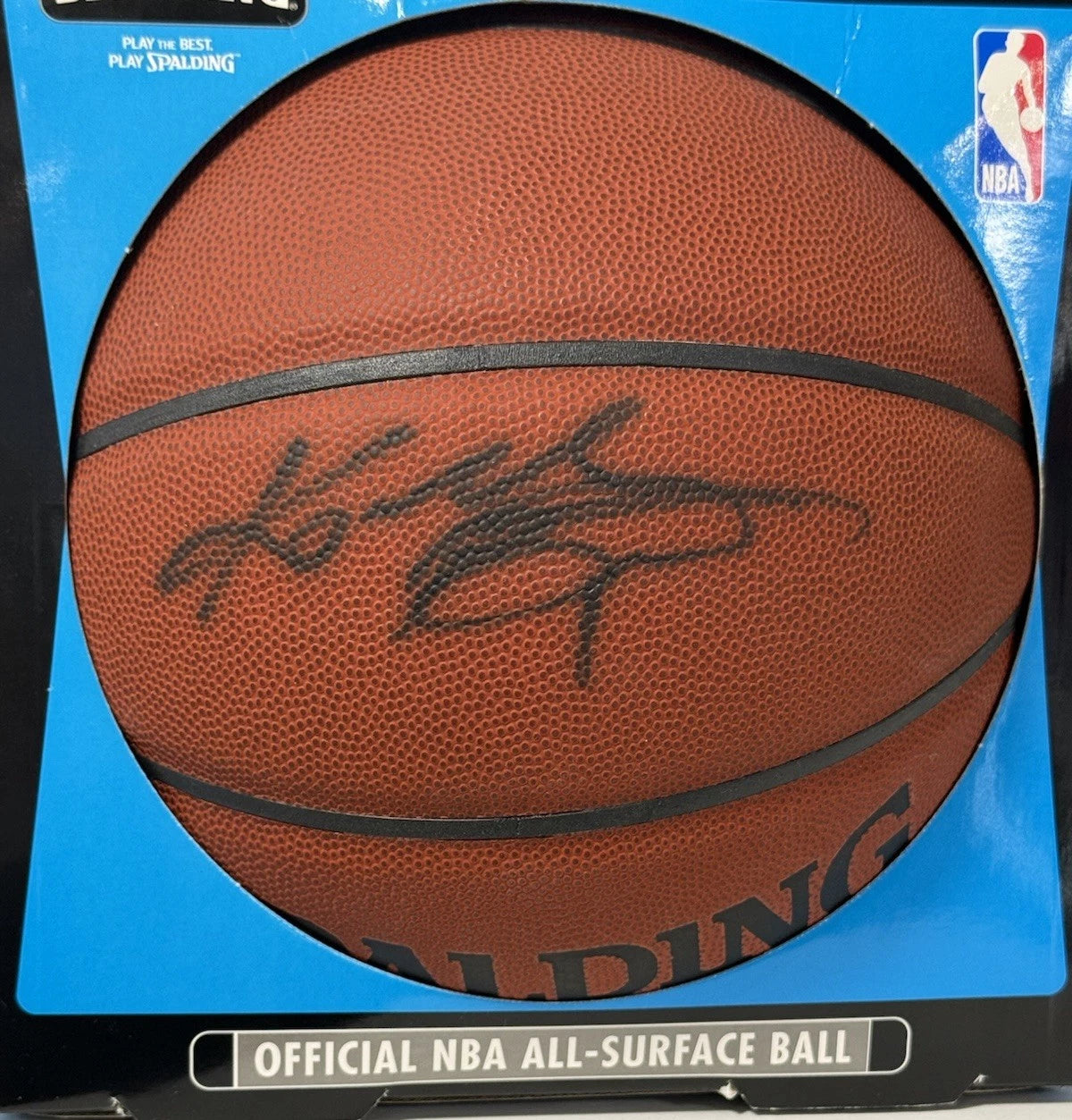 Kobe Bryant LA Lakers Signed NBA Spalding Basketball PSA COA