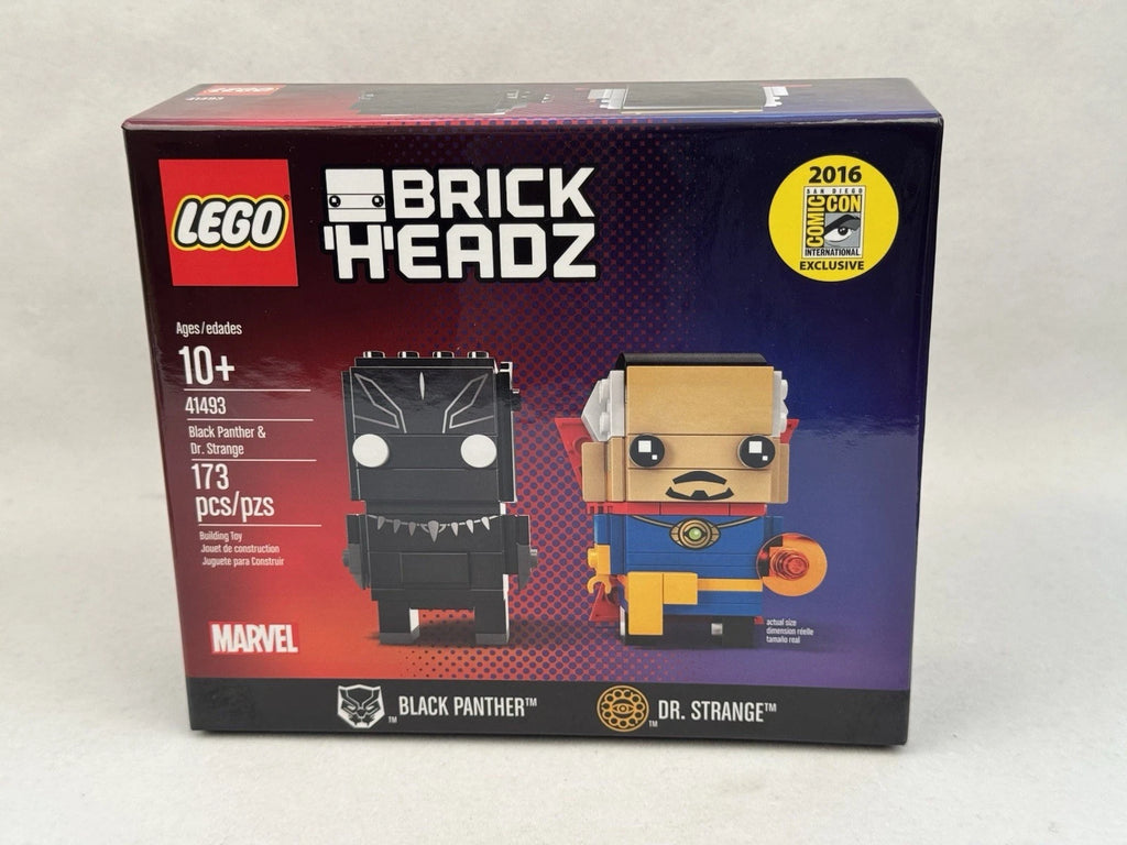 SDCC 2016 LEGO BRICKHEADZ 41493 Black Panther & Doctor Strange NEW SEALED