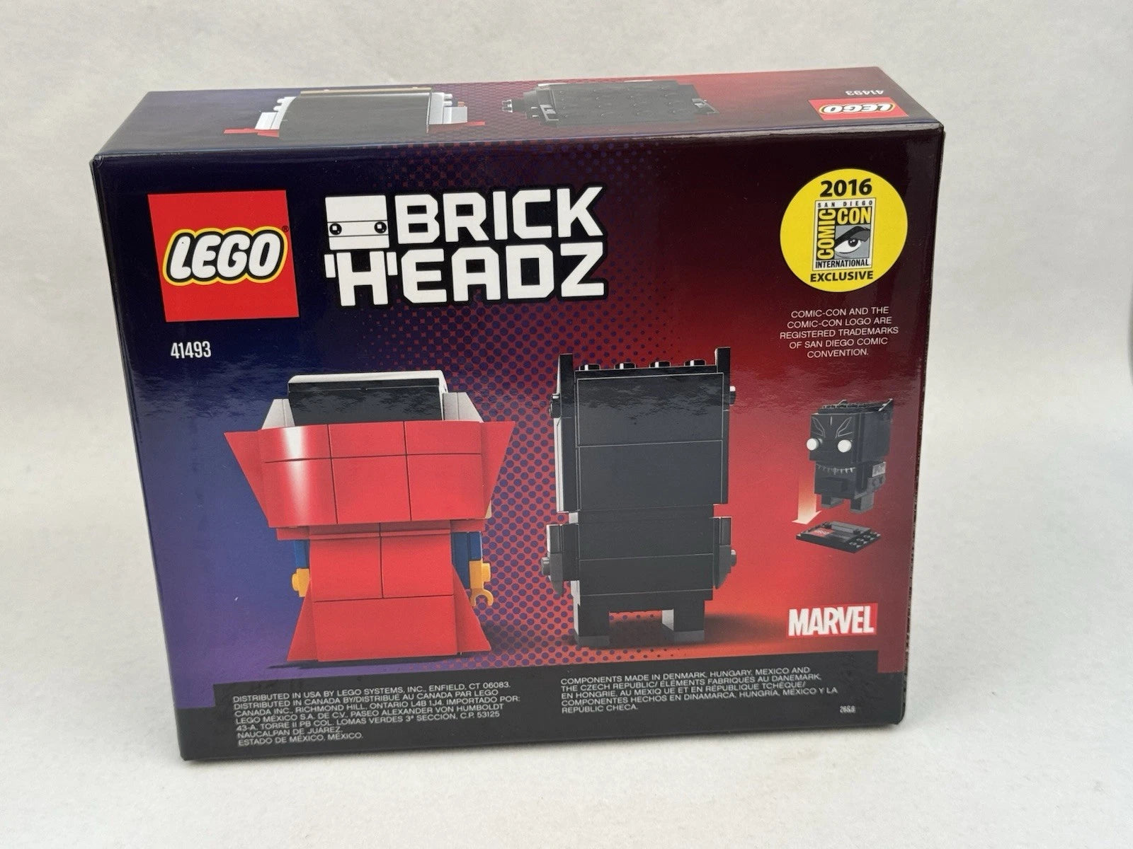 SDCC 2016 LEGO BRICKHEADZ 41493 Black Panther & Doctor Strange NEW SEALED