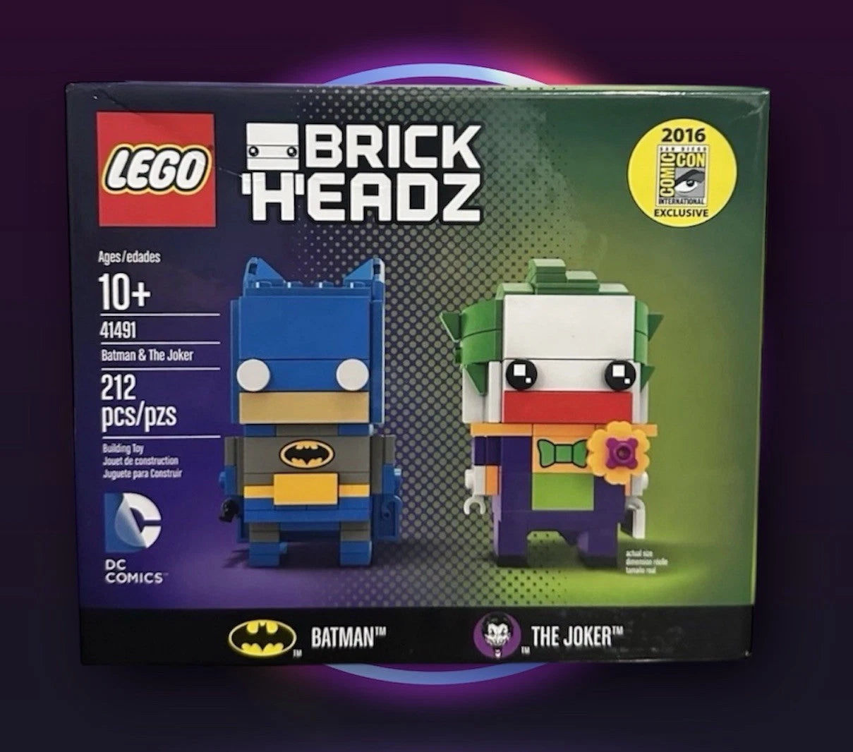 LEGO 41491 Brickheadz Batman & The Joker SDCC Exclusive 2016 NEW RARE!