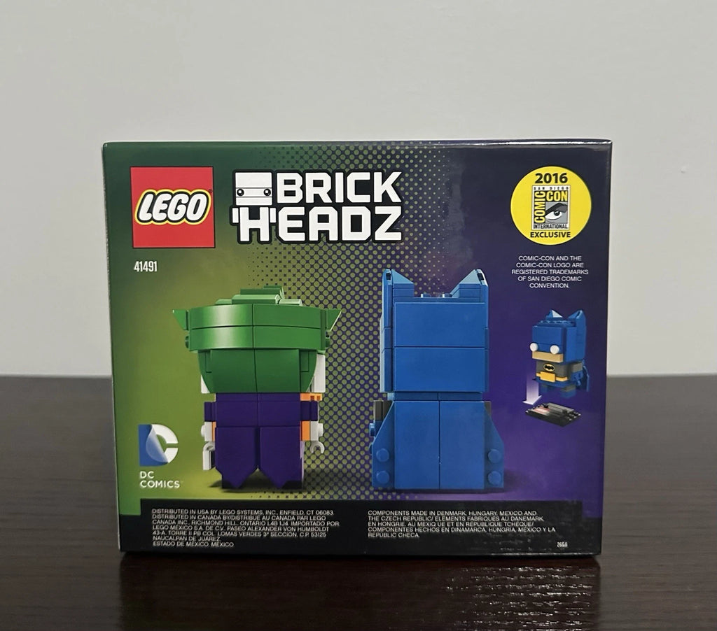 LEGO 41491 Brickheadz Batman & The Joker SDCC Exclusive 2016 NEW RARE!