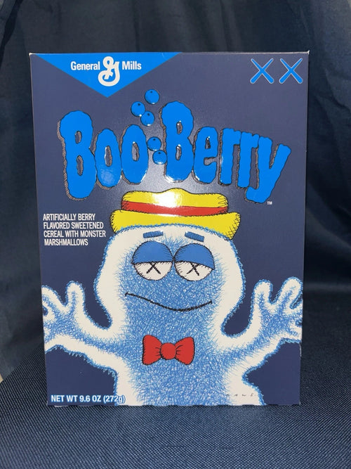 General Mills Boo Berry Cereal Box Monster Cereals 2023 Collectible KAWS