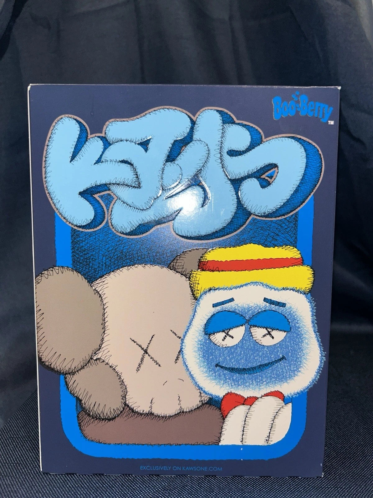 General Mills Boo Berry Cereal Box Monster Cereals 2023 Collectible KAWS