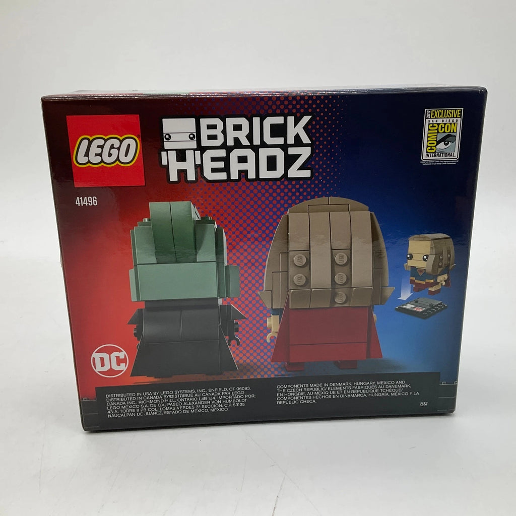 LEGO BRICK HEADZ SDCC 2017 EXCLUSIVE SUPERGIRL MARTIAN MANHUNTER SEALED #0060