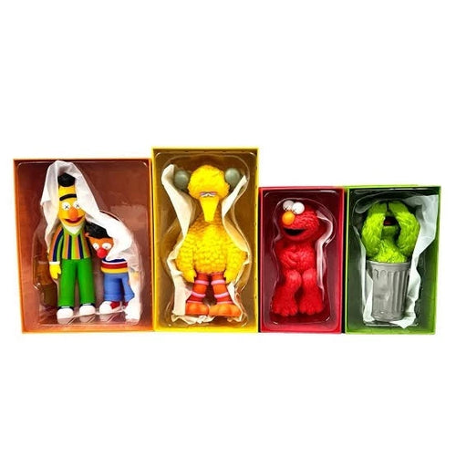 KAWS x Sesame Street Vinyl Figure Collection Set Big Bird Elmo Oscar Bert Ernie