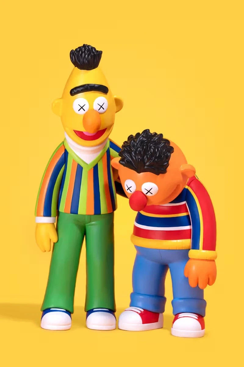 KAWS x Sesame Street Vinyl Figure Collection Set Big Bird Elmo Oscar Bert Ernie