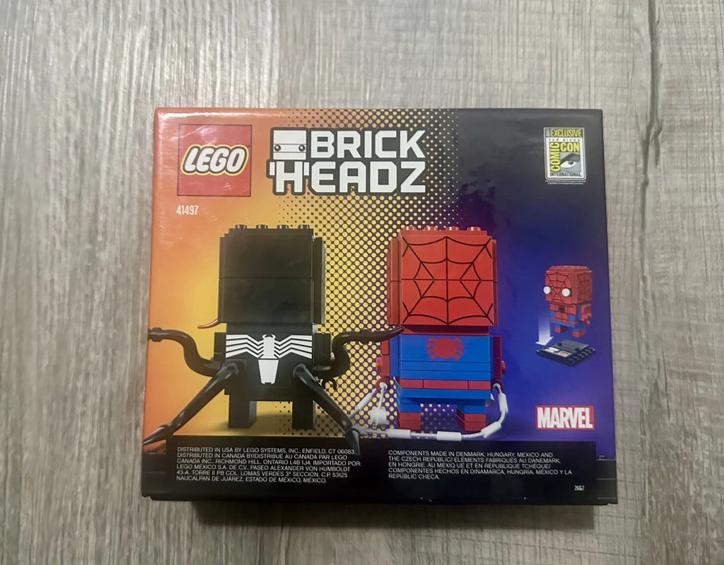 LEGO 41497 Brickheadz SPIDERMAN & VENOM SDCC 2017 Exclusive VERY RARE!