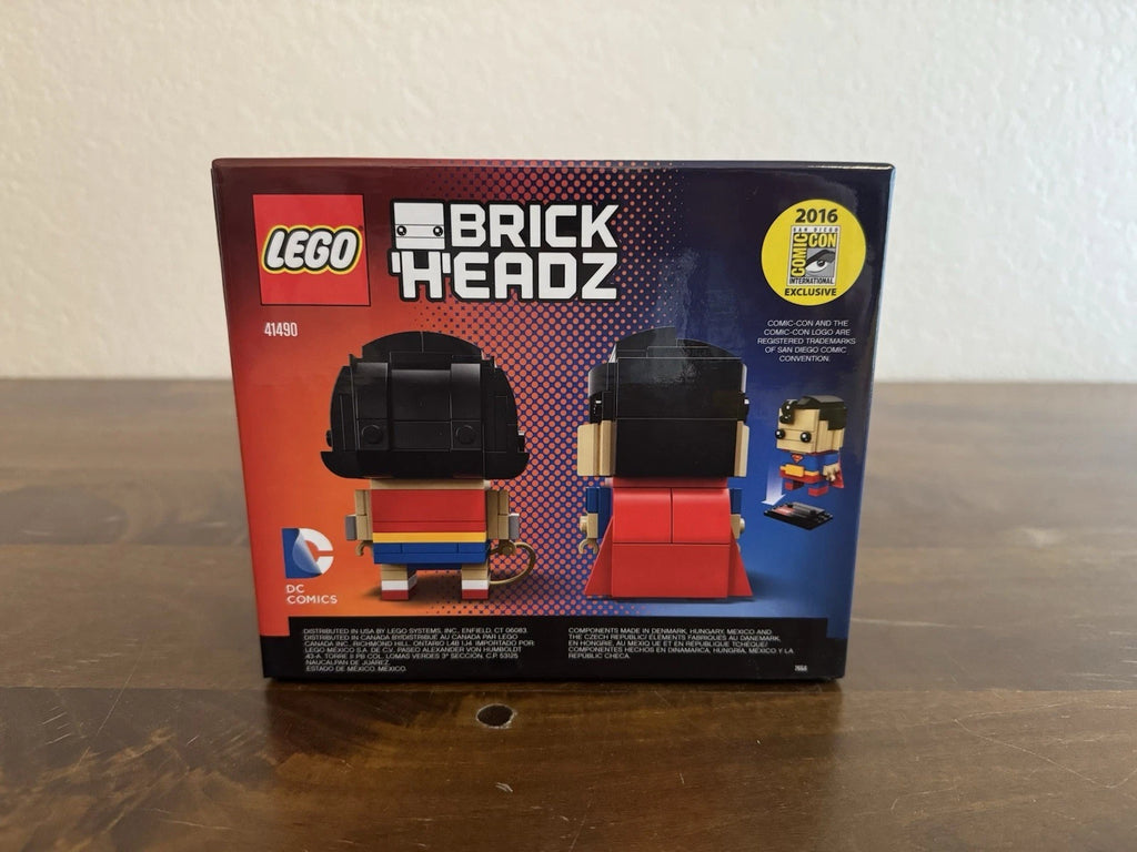 LEGO SDCC 2016 Exclusive BRICKHEADZ (41490) Superman & Wonder Woman #1125